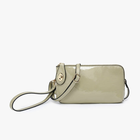 Jen & Co Kendall Crossbody/Wristlet with Twist Lock Closure