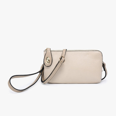 Jen & Co Kendall Crossbody/Wristlet with Twist Lock Closure
