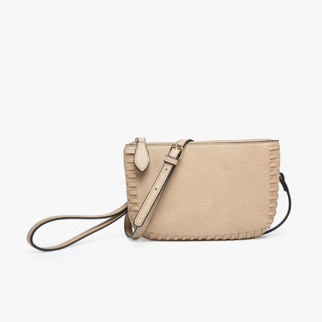 Jen & Co Bonnie Dual Compartment Whipstitch Crossbody