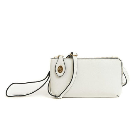 Jen & Co Kendall Crossbody/Wristlet with Twist Lock Closure