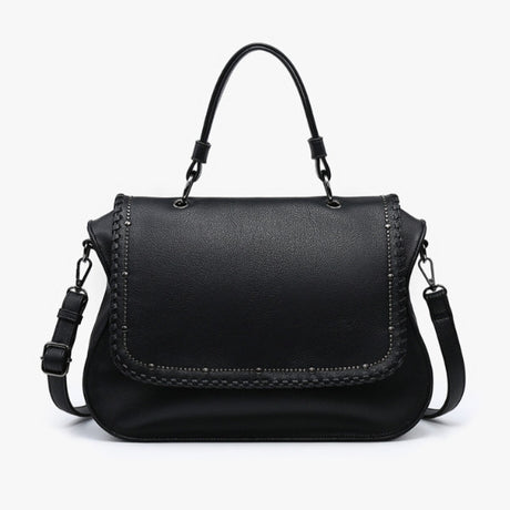 Jen & Co Cricket Studded Flapover Hobo