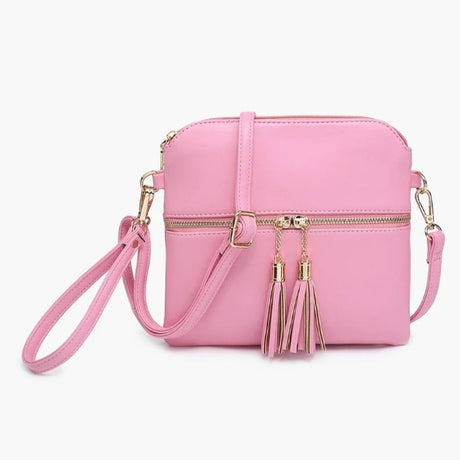 Jen & Co Tara Crossbody with Tassel Zippers