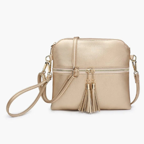 Jen & Co Tara Crossbody with Tassel Zippers
