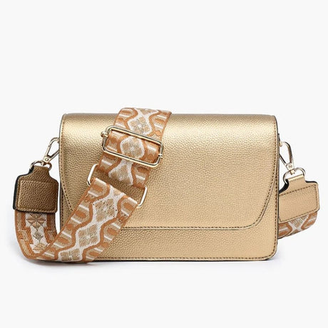 Jen & Co Noah Flapover Crossbody with Guitar Strap