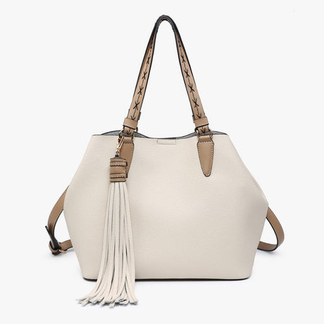 Jen & Co Aliza Large Tassel 2 in 1 Satchel
