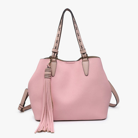 Jen & Co Aliza Large Tassel 2 in 1 Satchel