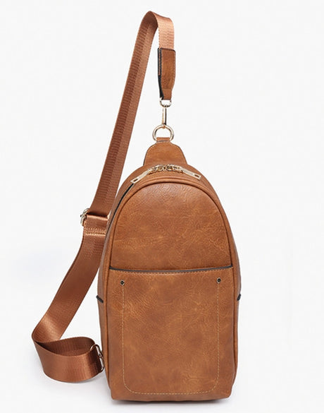 Jen & Co Pamela Double Zip Sling Bag