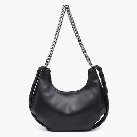 Jen & Co Elliot Braided Detail Satchel w/ Chain Strap