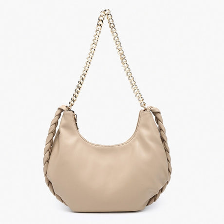 Jen & Co Elliot Braided Detail Satchel w/ Chain Strap