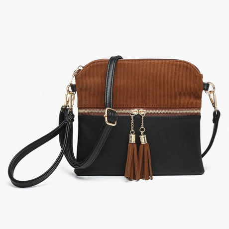 Jen & Co Tara Crossbody with Tassel Zippers