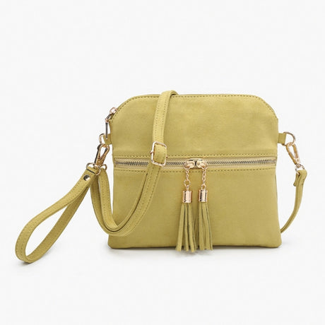 Jen & Co Tara Crossbody with Tassel Zippers