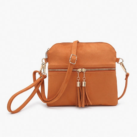 Jen & Co Tara Crossbody with Tassel Zippers