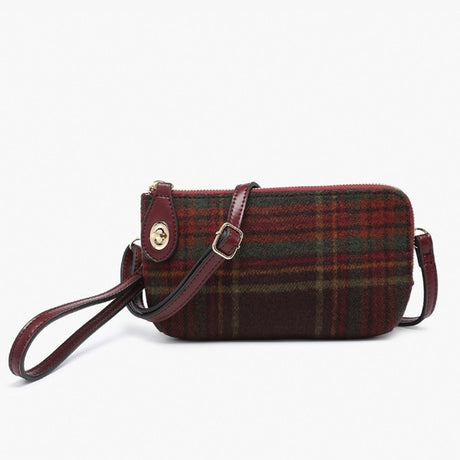 Jen & Co Kendall Crossbody/Wristlet with Twist Lock Closure