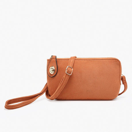 Jen & Co Kendall Crossbody/Wristlet with Twist Lock Closure