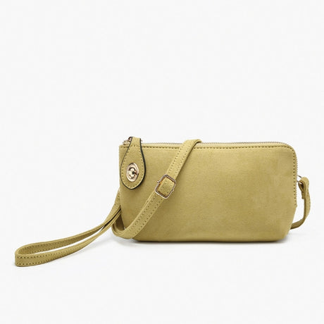 Jen & Co Kendall Crossbody/Wristlet with Twist Lock Closure