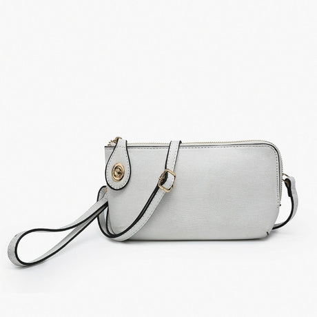 Jen & Co Kendall Crossbody/Wristlet with Twist Lock Closure