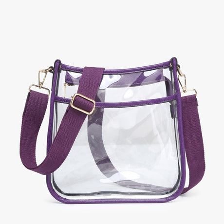 Jen & Co Posie Clear Crossbody with Removeable Strap