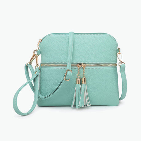 Jen & Co Tara Crossbody with Tassel Zippers