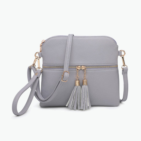 Jen & Co Tara Crossbody with Tassel Zippers