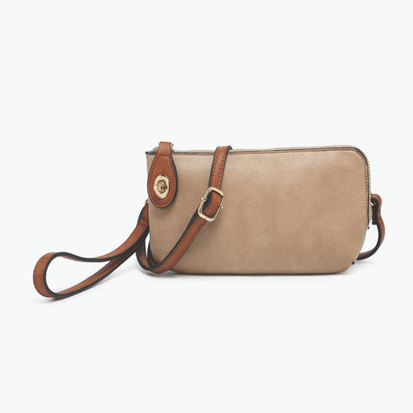Jen & Co Kendall Crossbody/Wristlet with Twist Lock Closure