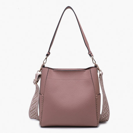 Jen & Co Penny Bucket Bag with Guitar Strap