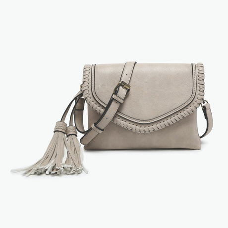 Jen & Co Sloane Flapover Crossbody with Tassel