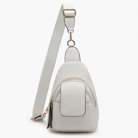 Jen & Co Sophia Sling Bag w/ Flapover Pocket