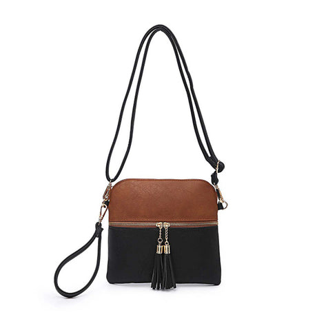 Jen & Co Tara Crossbody with Tassel Zippers