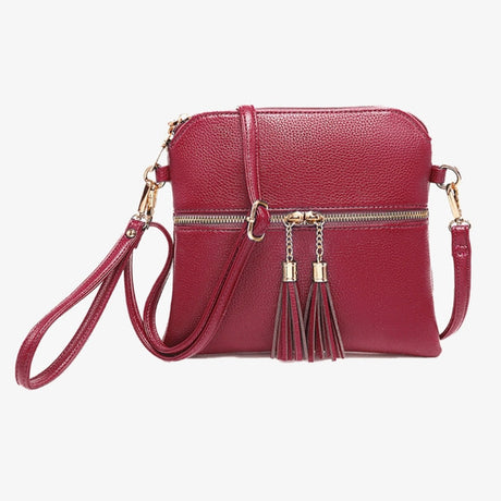 Jen & Co Tara Crossbody with Tassel Zippers