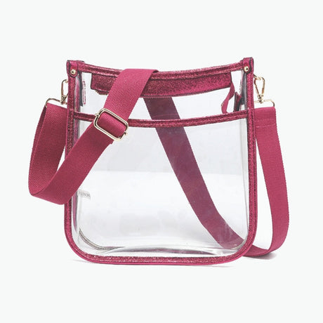 Jen & Co Posie Clear Crossbody with Removeable Strap