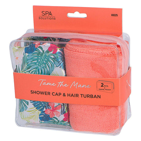 Cala Shower Cap and Turban Set
