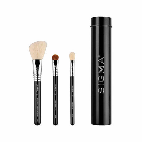Sigma Essential Trio Brush Set + Brush Tin