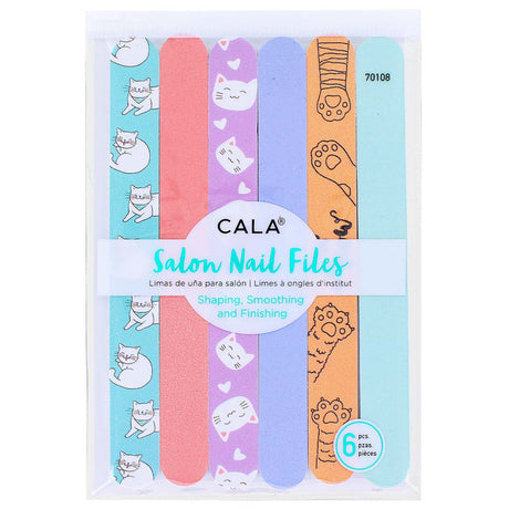 Cala Salon Nail Files - 6 Pcs