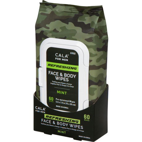 Cala for Men Face & Body Wipes - 60 Wipes