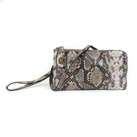 Jen & Co Kendall Crossbody/Wristlet with Twist Lock Closure