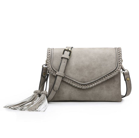 Jen & Co Sloane Flapover Crossbody with Tassel