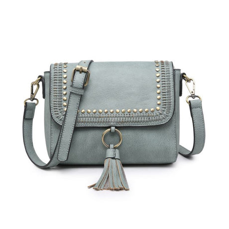 Jen & Co Sage Studded Crossbody