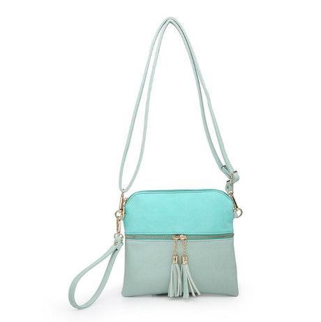 Jen & Co Tara Crossbody with Tassel Zippers