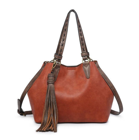 Jen & Co Aliza Large Tassel 2 in 1 Satchel