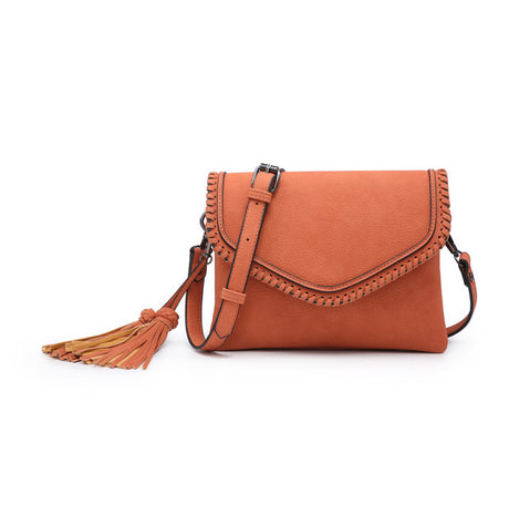 Jen & Co Sloane Flapover Crossbody with Tassel