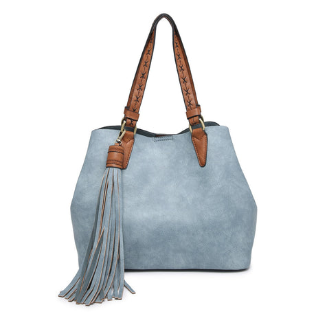 Jen & Co Aliza Large Tassel 2 in 1 Satchel