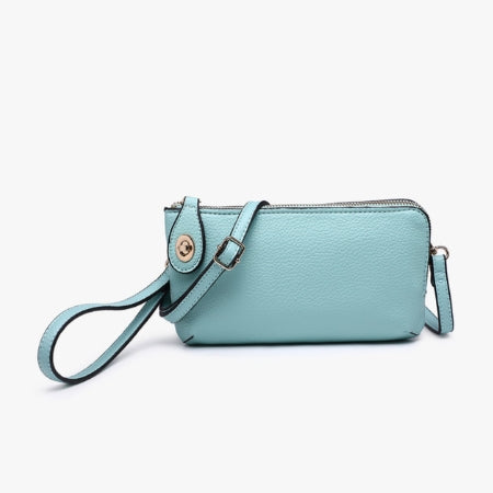 Jen & Co Kendall Crossbody/Wristlet with Twist Lock Closure