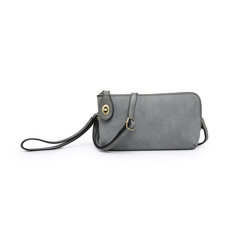 Jen & Co Kendall Crossbody/Wristlet with Twist Lock Closure