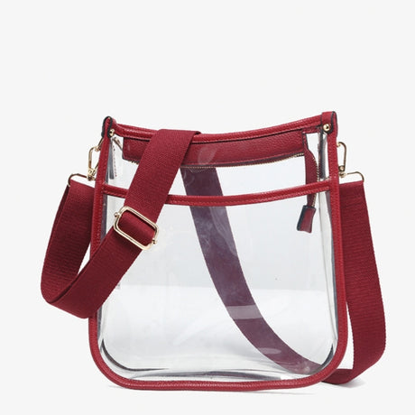 Jen & Co Posie Clear Crossbody with Removeable Strap