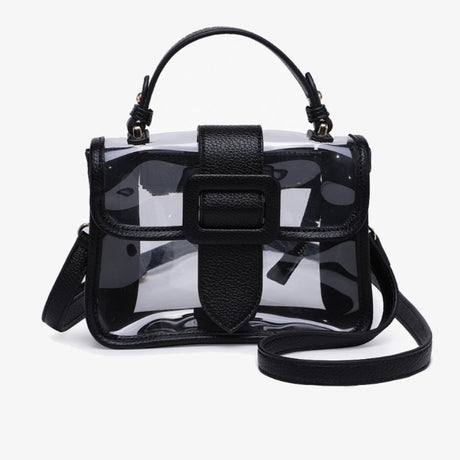 Jen & Co Toni Clear Flapover Crossbody Bag
