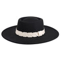 Jen & Co Ramsey Wide Cut-Out Trim Fedora Hat
