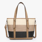 Jen & Co Raya Tri-Color Striped Tote