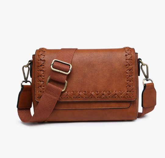 Jen & Co Francesca Whipstitch Crossbody