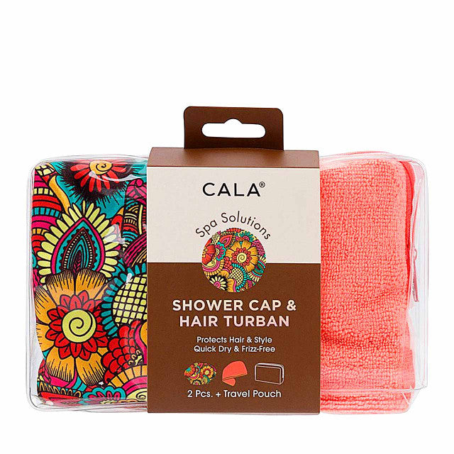 Cala Shower Cap and Turban Set