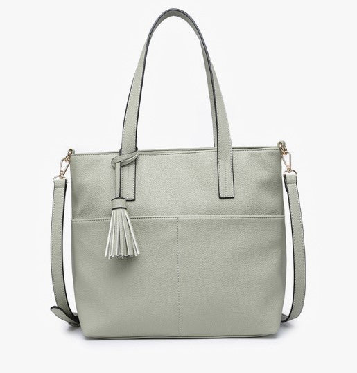 Jen & Co Cassandra Double Pocket Small Tote